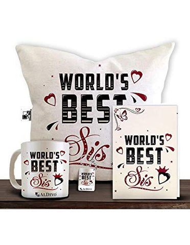 Cushion Cover, Coffee Mug, Greeting Card & Key Ring - SISTER