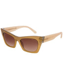 Tom Ford Kasia Matte Honey Cat Eye Sunglasses