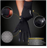 Water Resistant Outdoor Gloves Athletic Touch Screen Friendly