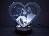 Personalised Colour Changing 3D LED Night Lamp