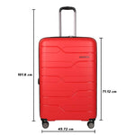 UCB Red Hardsided Check-in Luggage