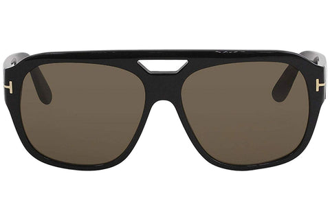 Tom Ford Shiny Black Bachardy Square Sunglasses