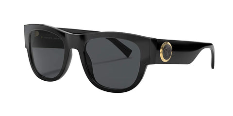 Versace Mens Sunglasses Black/Grey Acetate