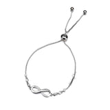 Infinity Crystal Charm Bracelet For Women Girls