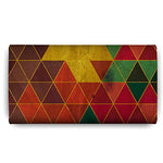 Geometrical Triangles Canvas Women's Wallet