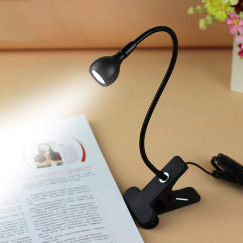 USB Flexible Reading LED Light Book Clip-on