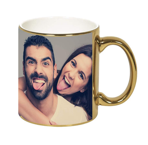 Exciting Lives Personalised Coffee Mug (Golden Mug)