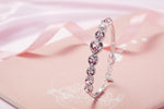 Platinum Plated Crystal Bracelet For Women Girls