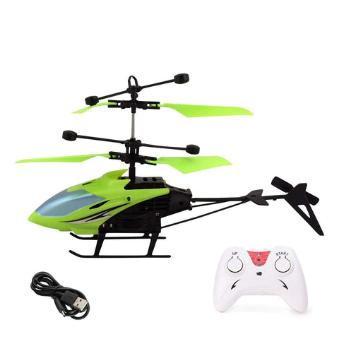 Flying Helicopter with Remote