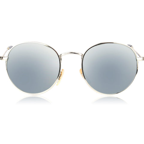 Classic Aviator Mirrored Flat Lens Sunglasses