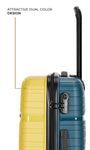 Nasher Miles Set of 2 Yellow Navy Blue Luggage Bags