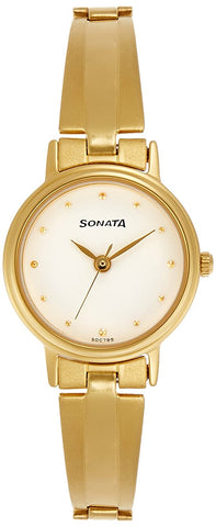 Sonata Analog White Dial Women's Watch