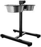 Stainless Steel Double Diner Food Bowl Stand for Dog