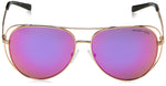 Michael Kors Womens Lai Rose Gold Mirror Sunglasses