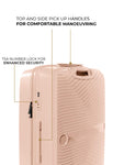 Nasher Miles Bruges Hard-Sided Luggage Set of 2 Peach