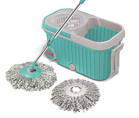 E-Elite Spin Mop with Auto Fold Handle for 360 Degree Cleaning