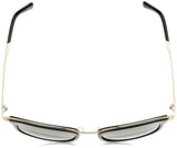 Michael Kors Black / Gold Adrianna Round Sunglasses