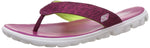 Skechers On-The-Go Grey & Hot Pink Slippers