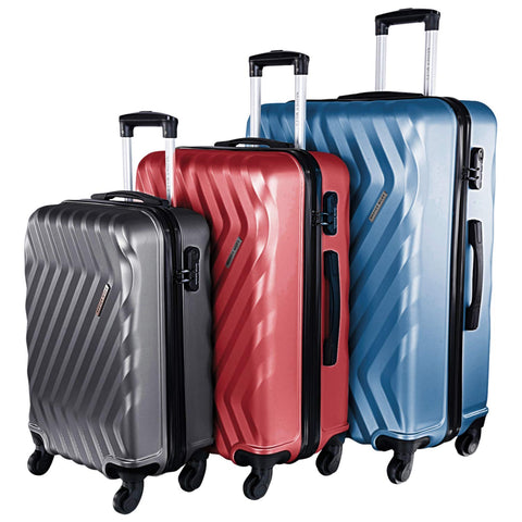Nasher Miles Hard-Sided Set of 3 Trolley Bags Multicolour
