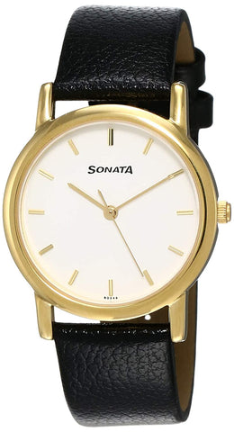 Sonata Analog White Dial Men's Watch