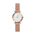 Fossil Carlie Analog White Dial Women's Watch