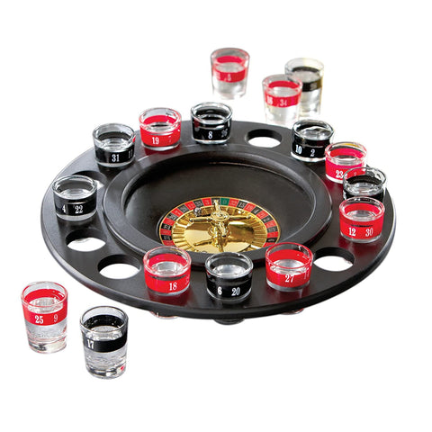 Shot Glass Roulette - Drinking Game Set