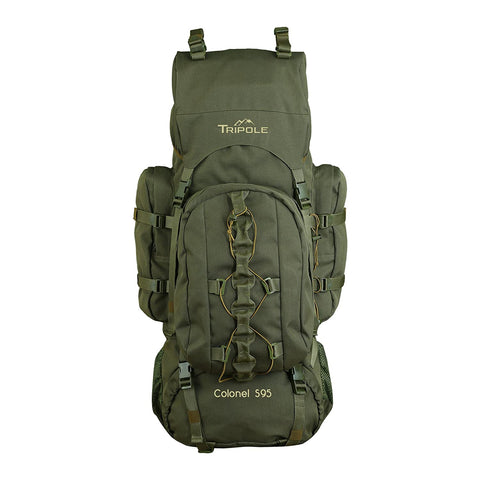 95 litres Rucksack + Detachable Day Pack, Army Green