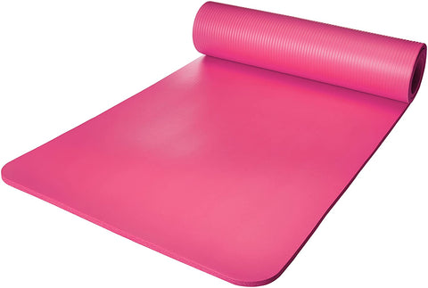 AmazonBasics Extra Thick Yoga & Exercise Mat With Carrying Strap