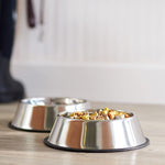 AmazonBasics Stainless Steel Dog Bowl - Set of 2