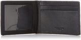 Coach Signature Crossgrain Leather Compact Wallet (Black)