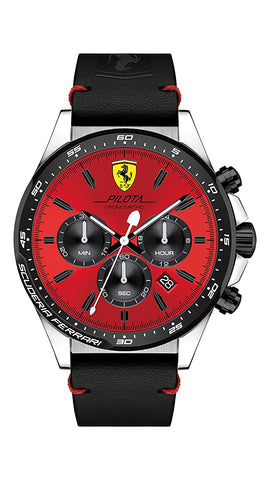 Scuderia Ferrari Men's Pilota Stainless Steel Quartz Watch