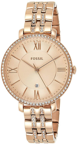 Fossil Jacqueline Analog Rose Gold Dial Women's Watch