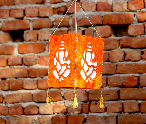 Handcrafted Coloured Paper Lamp