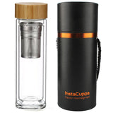InstaCuppa Detox Double Walled Glass Bottle Infuser