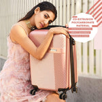 Nasher Miles Fifth Avenue Hard-Sided Luggage Set Rose Gold