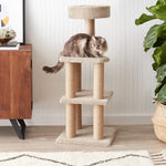 AmazonBasics Cat Activity Tree with Scratching Posts (Beige)