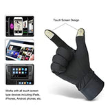 Water Resistant Outdoor Gloves Athletic Touch Screen Friendly